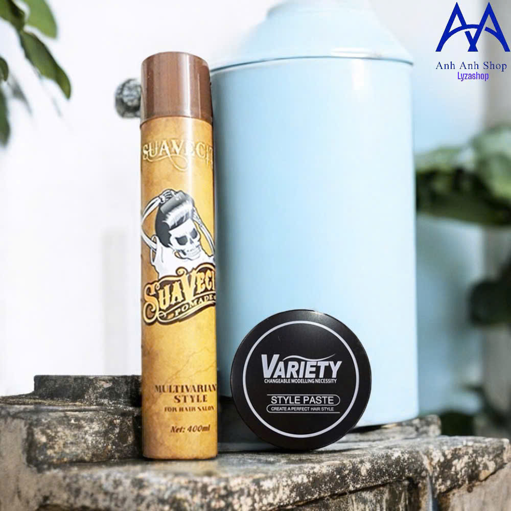 COMBO GÔM SUAVEC 400ML VÀ SÁP VARIETY 100G CHÍNH HÃNG