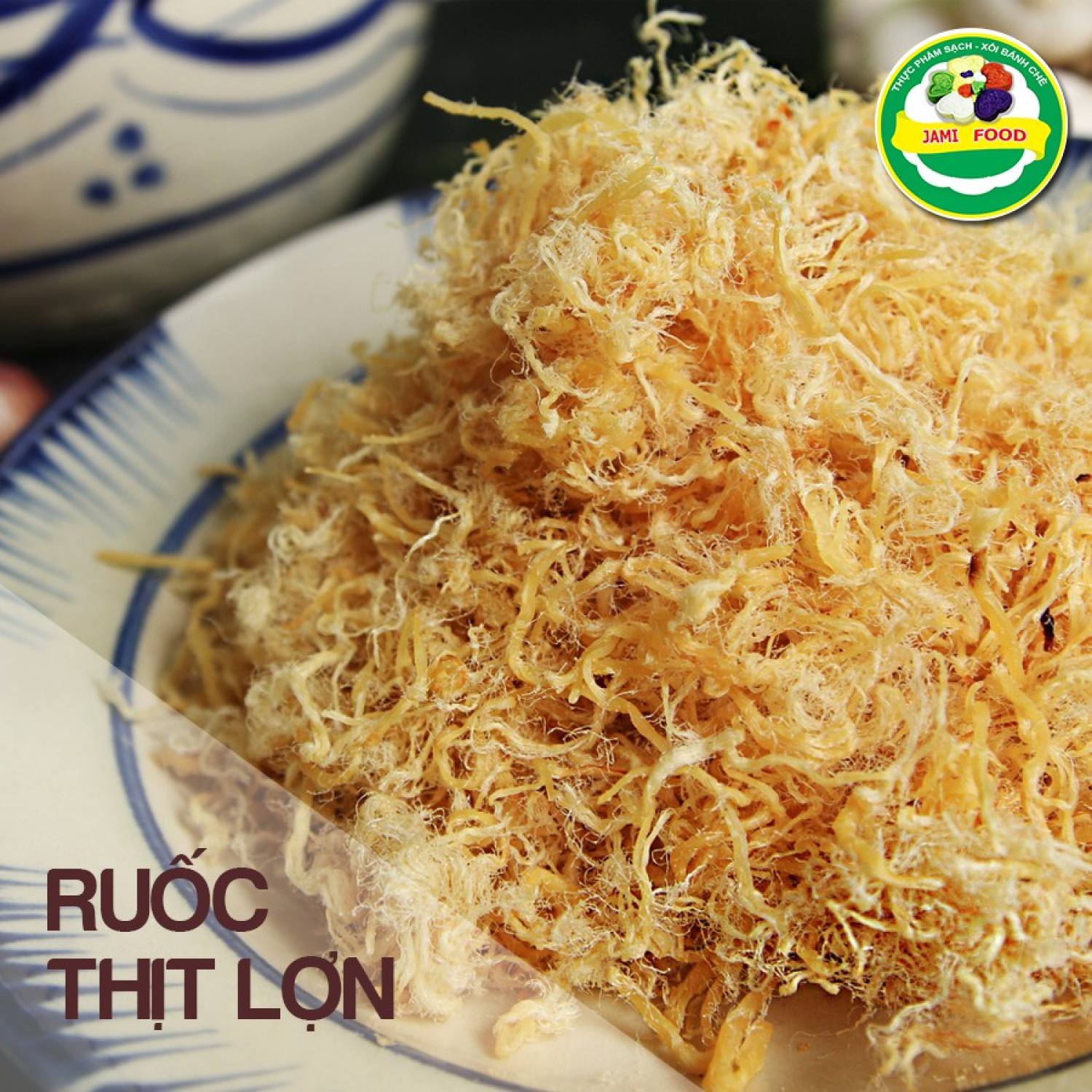 Ruốc xôi phú thượng 1kg chà bông heo - thực phẩm chế biến sẵn từ thịt lợn