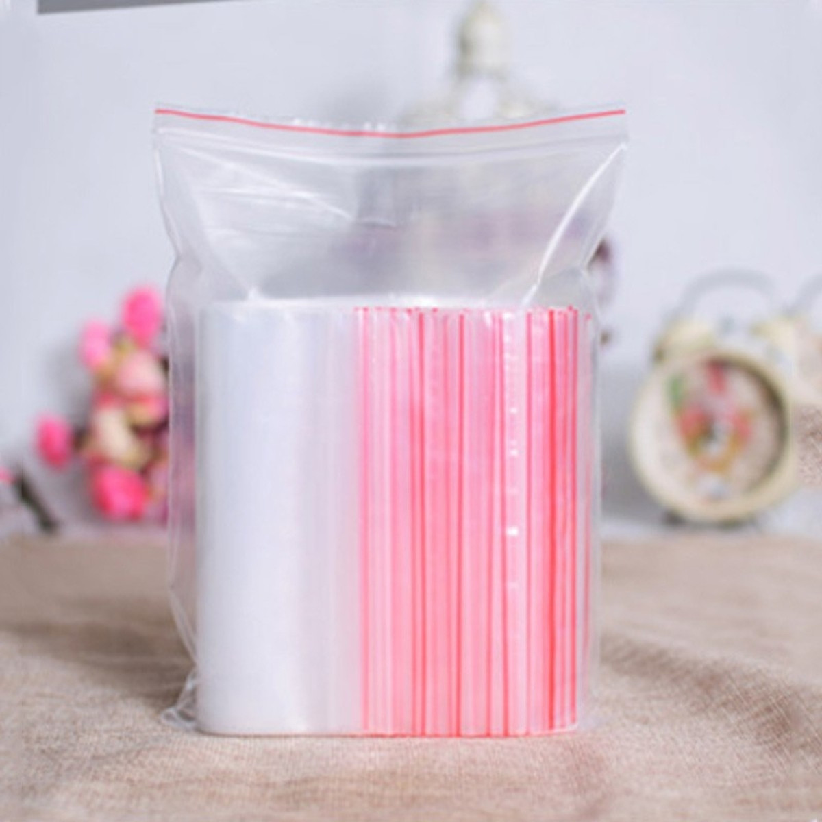 1 kg túi zipper chỉ đỏ size 30 x 40 cm