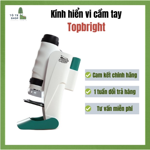 Đồ chơi khoa học Kính Hiển Vi Cầm Tay Cho Bé Topbright Kính hiển vi mini, đồ chơi STEM