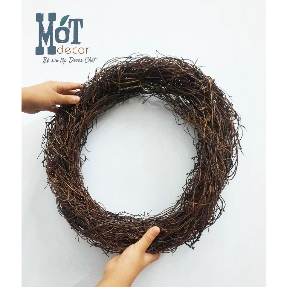 Vòng cỏ bện, vòng nguyệt quế handmade hàng dầy, chất lượng dùng trang trí decor, noel, tết