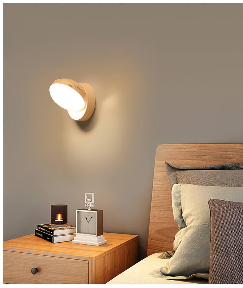 Đèn ngủ cảm biến chuyển động, đèn cảm ứng thông minh không dây, Pin sạc, có nam châm gắn tường xoay 360 độ làm đèn học, cho phòng ngủ, nhà vệ sinh, cho tủ quần áo, cầu thang, ban công, hành lang KOVER- K8