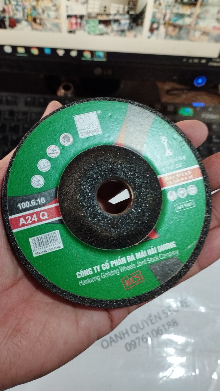 Đá mài sắt Hải Dương chính hãng công ty cổ phần đá mài Hải Dương các cỡ 110mm