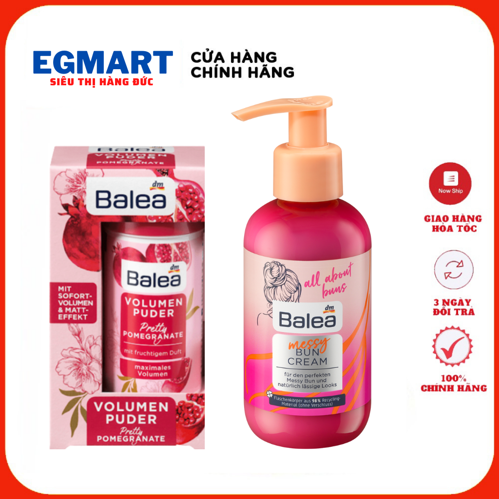 Bột phồng chân tóc Balea, Kem phồng chân tóc Balea nội địa Đức chống bết tóc, có thể giữ nếp trong 24h