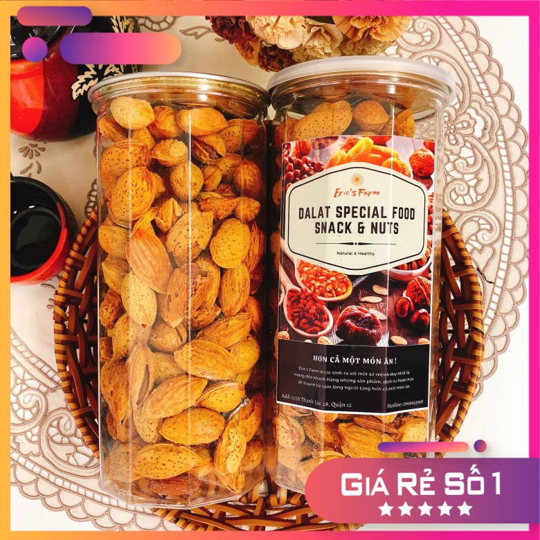 Hạnh nhân rang bơ 450g - thơm ngon - bổ dưỡng
