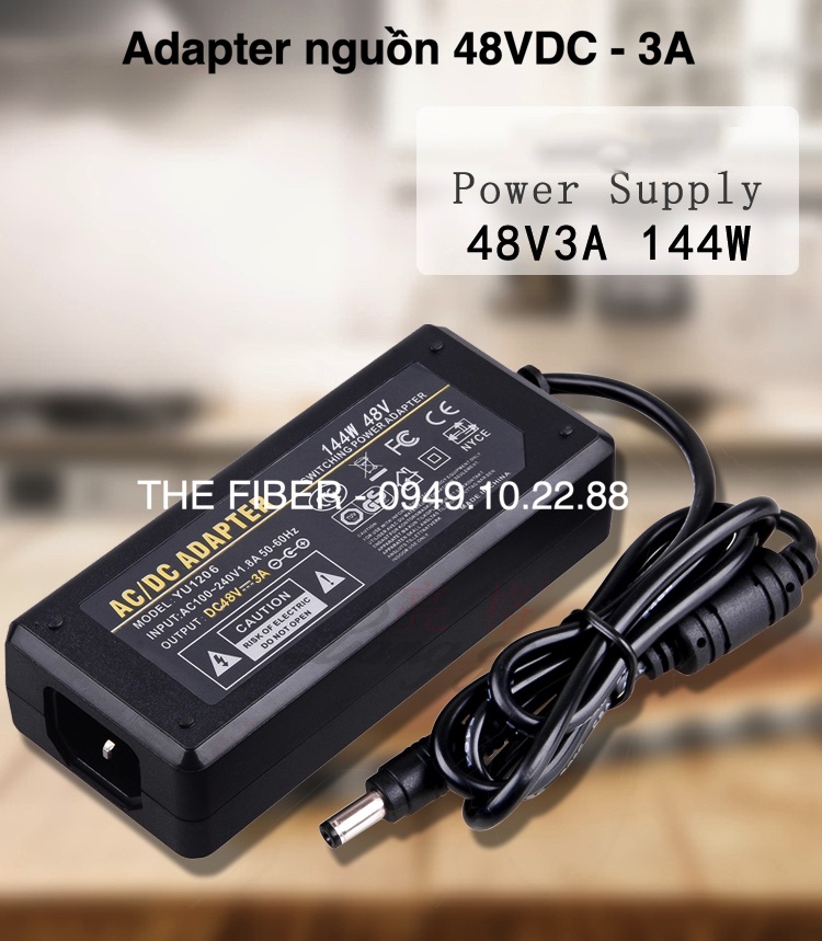 Bộ đổi nguồn ac220v sang dc 48v 3a 144w - poe