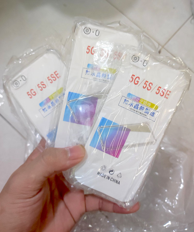 Ốp lưng chống sốc cho điện thoại iPhone 5, 5S, 5SE chất liệu nhựa dẻo chống sốc