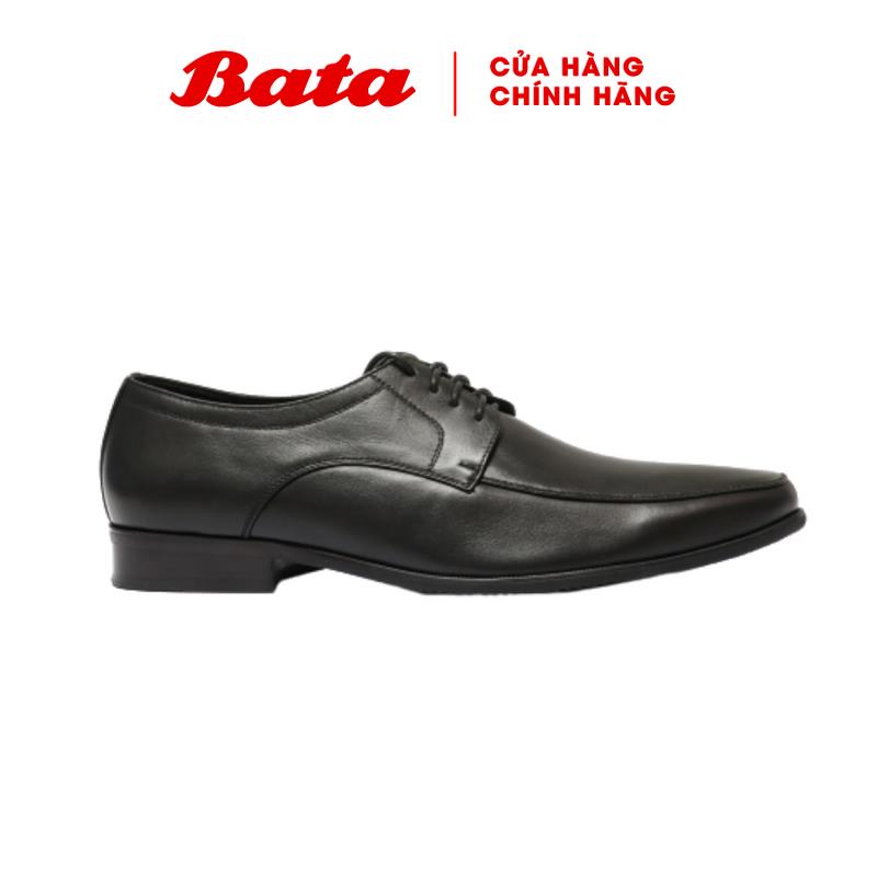 Giày tây da thật màu đen bata 824-6526