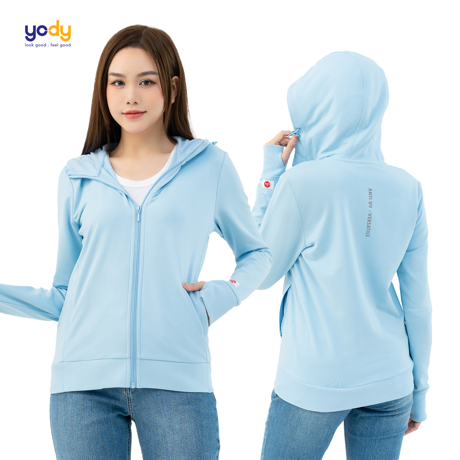 Áo chống nắng nữ YODY đa năng cản tia UV mềm mịn thoáng mát điều hòa nhiệt độ ACN6008