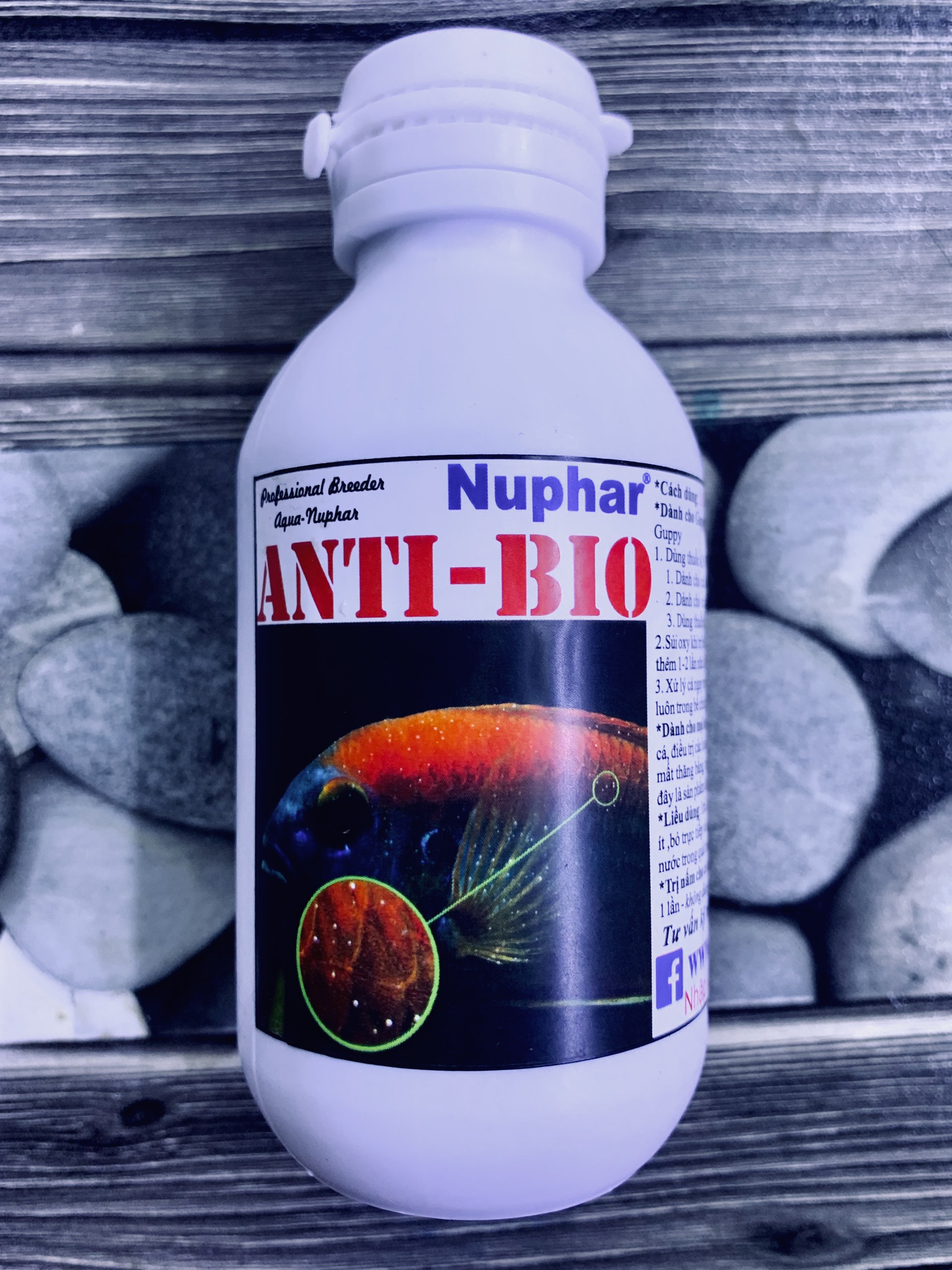 [HCM]Nuphar Antibio - Thuốc đặc trị túm lắc cho cá cảnh đặc biệt cho guppy Cá bảy màu