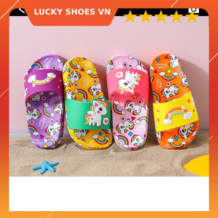 Dép lê thời trang cho bé hình thú dễ thương dành cho bé gái và bé trai lucky shoes vn - h000008