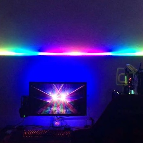 Đèn led chuyển động theo nhạc - Rainbow music led PRO