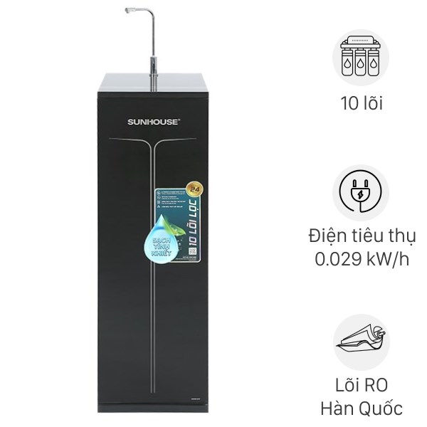 Máy lọc nước RO Sunhouse SHA88113K 10 lõi hàng chính hãng 100% bảo hành 24 tháng đẹp 98-99% Loại máy