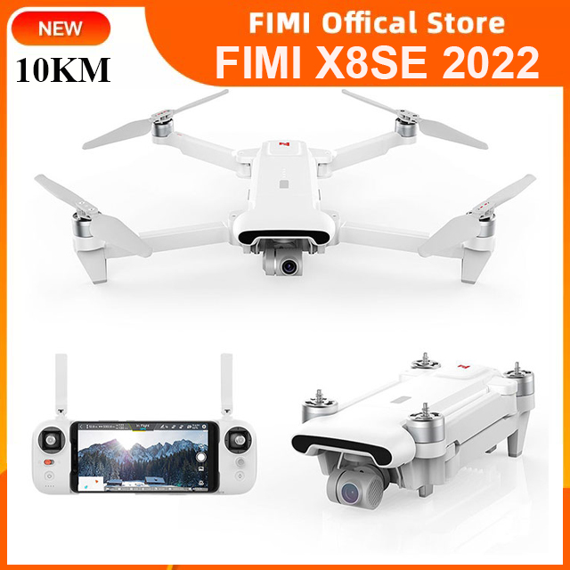 Flycam Xiaomi Fimi X8 SE 2022 Camera 4K, chống rung 3 trục bay xa 10Km - Chính Hãng