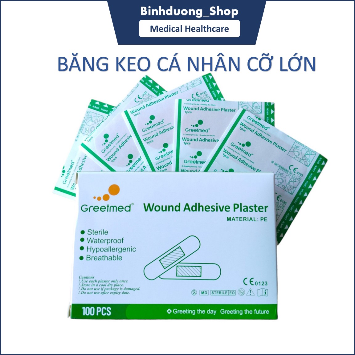 Băng cá nhân bảng lớn Greetmed