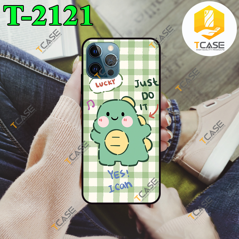 [HCM]Ốp lưng Iphone 12 Pro Max/ 12 Pro/ 12/ 12 Mini in hình Khủng Long Xanh Cute Phần B