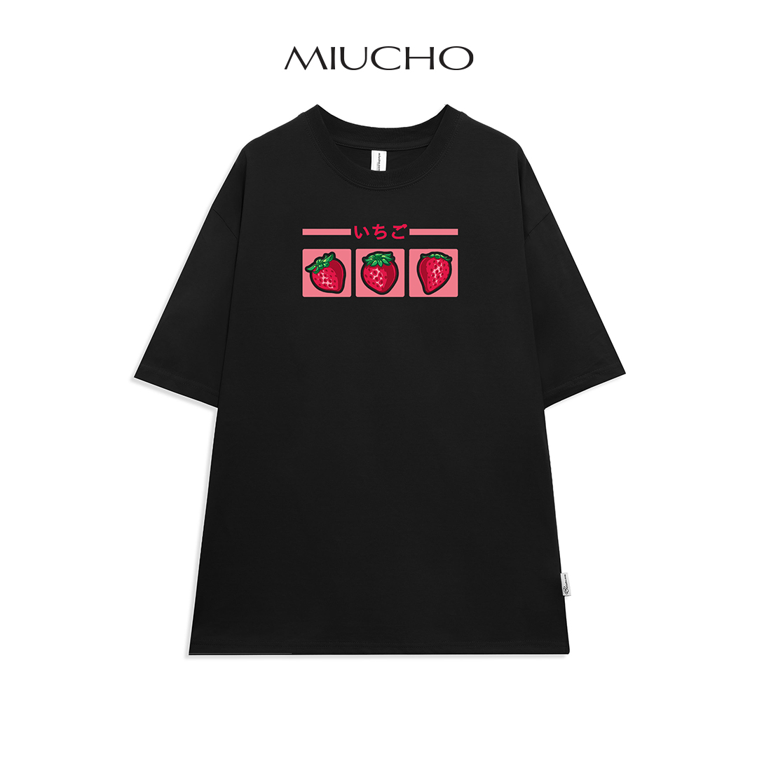Áo thun nữ form rộng tay lỡ unisex đẹp, áo thun nữ form rộng tay lỡ unisex cotton hàn quốc AT009 Miucho in hình