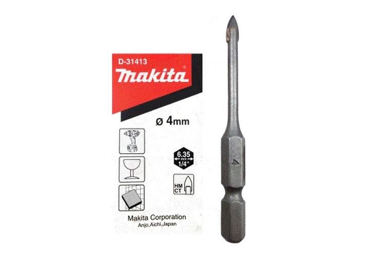 Mũi khoan kính, khoan gạch men chuôi lục giác 4mm D-31413