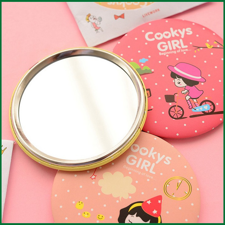 Gương Nhỏ Cầm Tay Hoạt Hình Mỹ Phẩm Gương Gương Cầm Tay Gương Làm Đẹp Mini , Gương Trang Điểm Với Gương Gương BODY CARE SHOP A32
