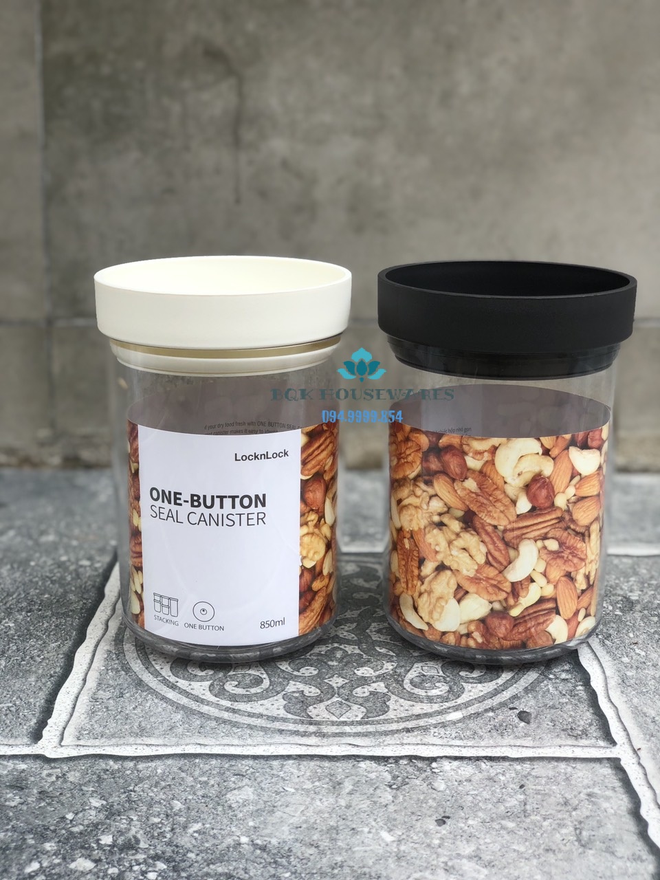 [HCM]Hộp bảo quản thực phẩm khô gia vị Lock&Lock HTE561 Seal Canister dung tích 850ml