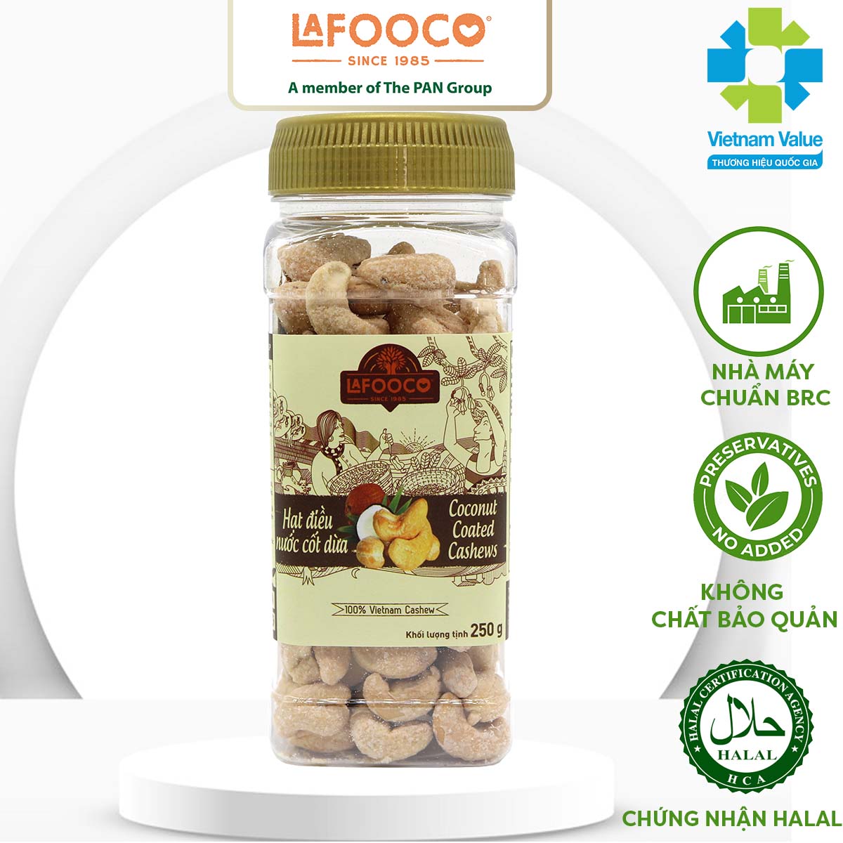 Hạt Điều Nước Cốt Dừa LAFOOCO 250G