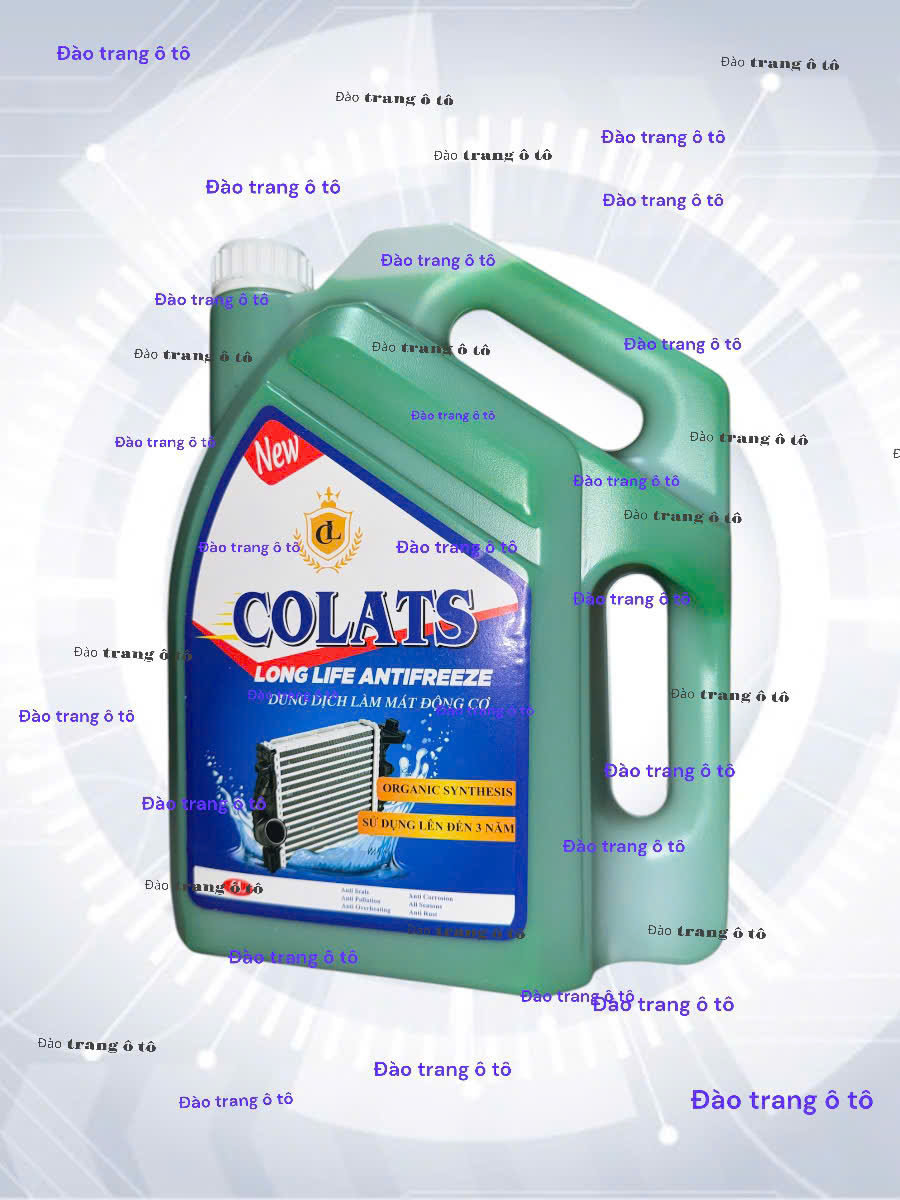  Can nước xanh 5L phổ biến cho két nước xe ô tô nước làm mát xe ô tô tải ben thùng xe khách xe con 