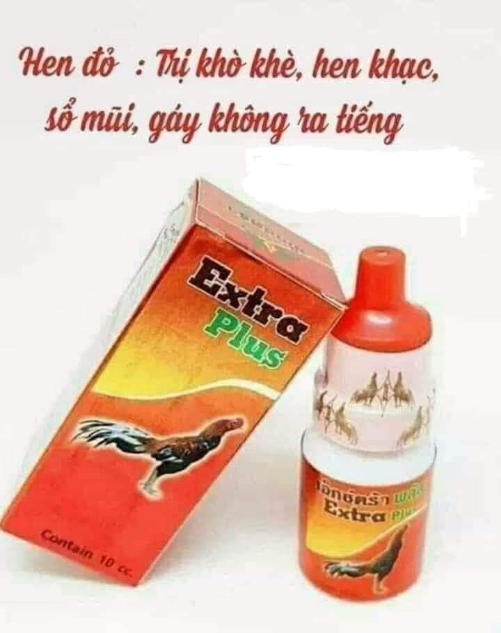 Extra plus đỏ ( 10ml ) gà khò gáy không ra tiếng,gà ủ rũ