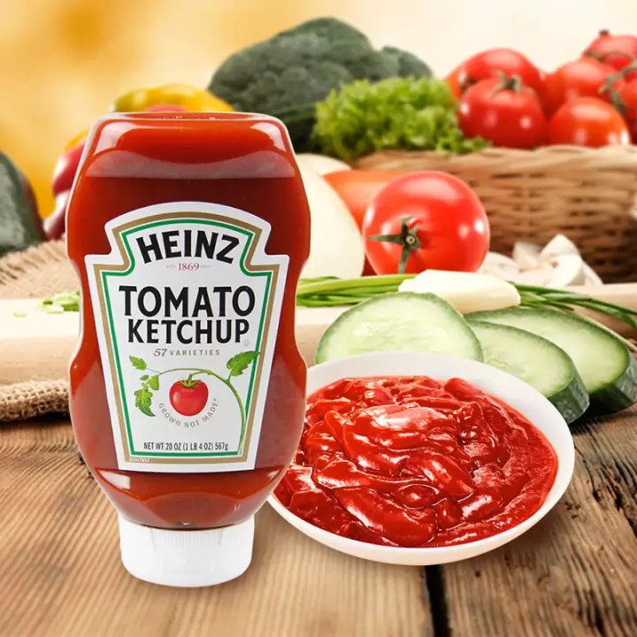 Tương Cà Úp Ngược Heinz Tomato Ketchup chai 567gr