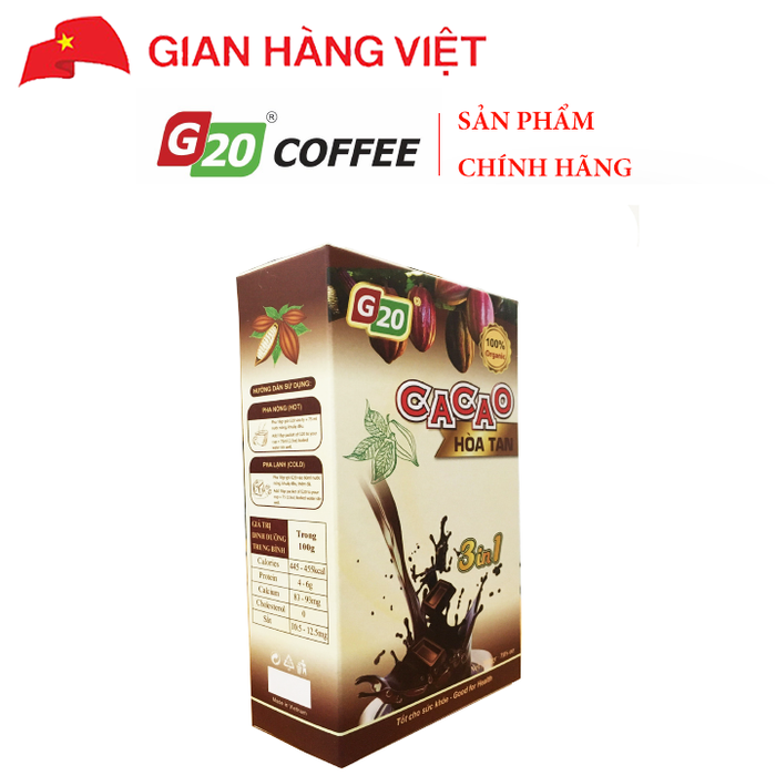 Cacao hòa tan 3 in 1