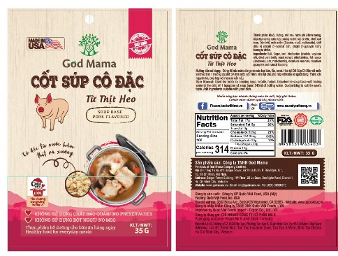 CỐT SÚP CÔ ĐẶC – THỊT HEO  - 35 G