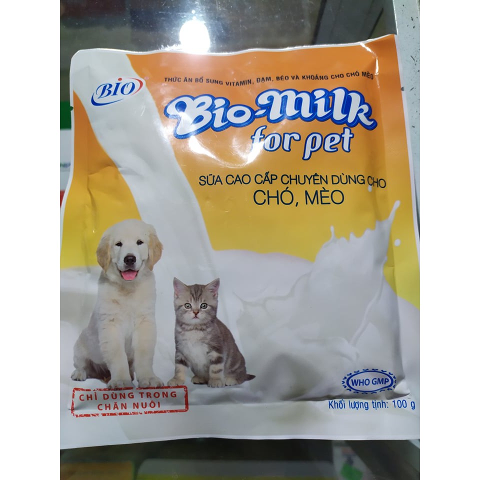 Bio milk for pet 100g Sữa cao cấp chuyên dùng cho chó, mèo con