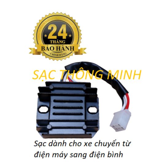 Cục sạc dành cho xe chuyển từ điện máy sang điện bình: Yamaha và Honda