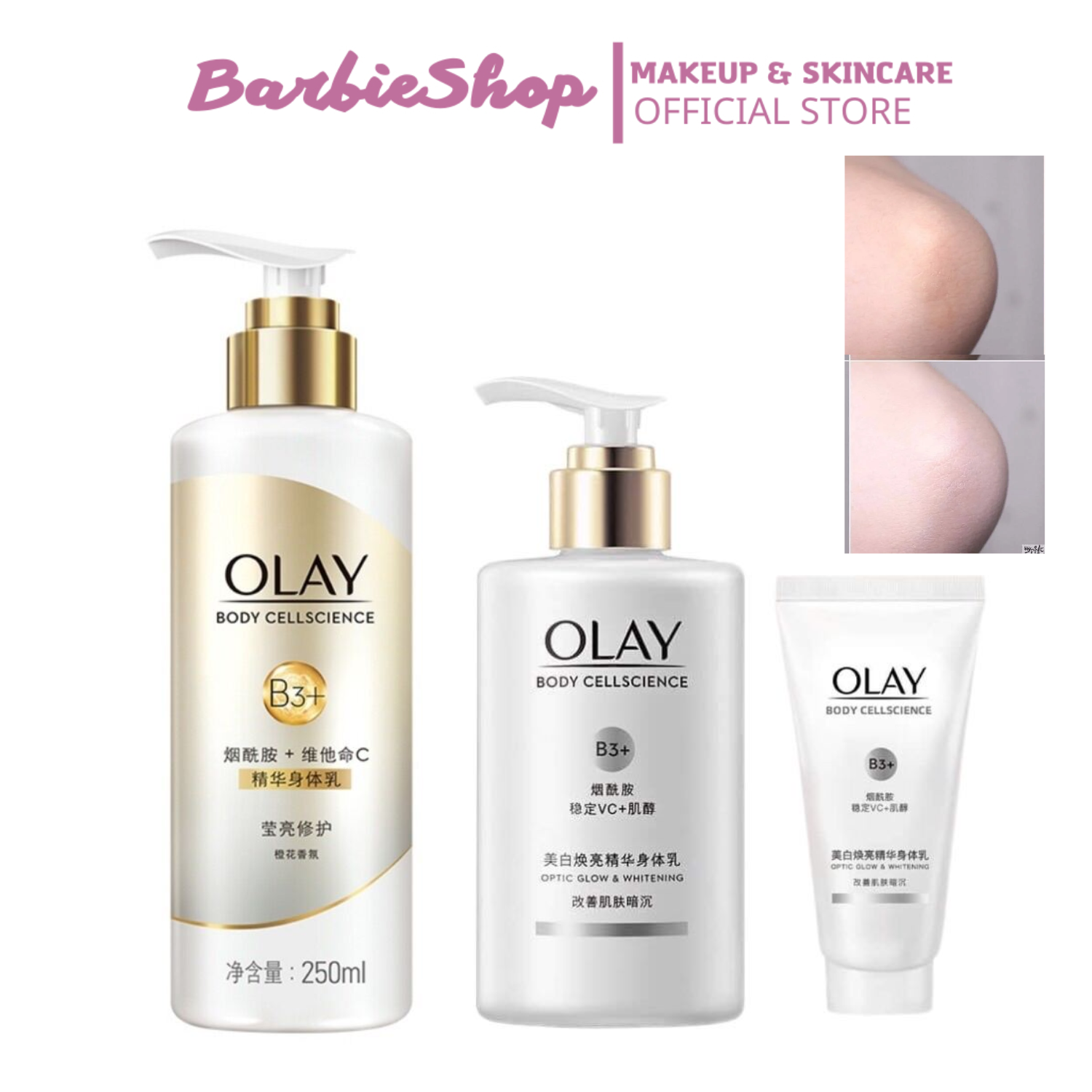 Sữa Dưỡng Thể Trắng Da Olay Body Cellscience Super Bright Whitening B3+