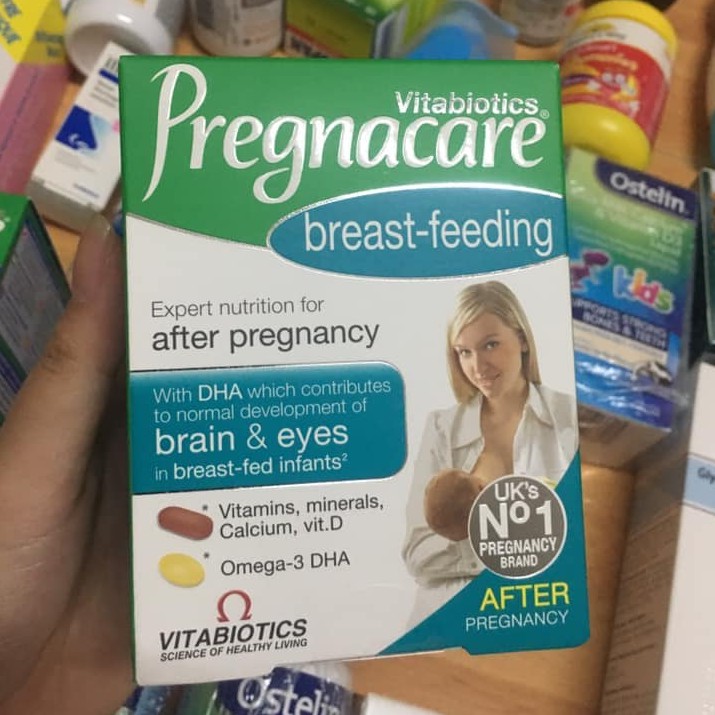 Vitamin Bú Anh - Viên Uống Bổ Sung Vitamin Cho Mẹ Sau Sinh Pregnacare Brest Feeding Uk