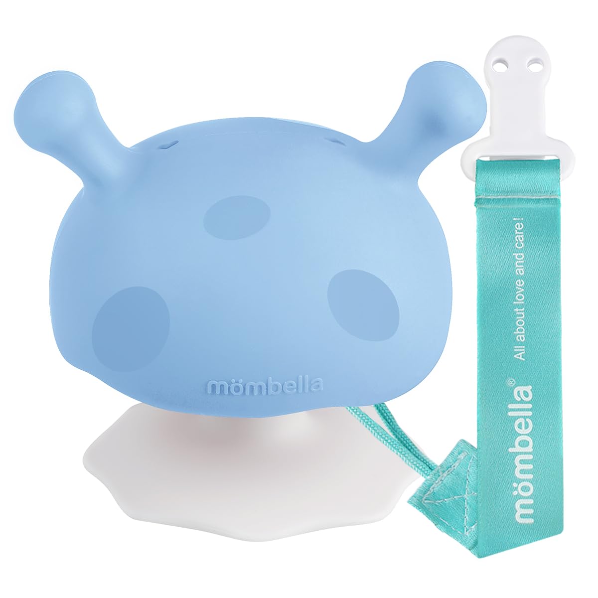 Bé mọc răng đồ chơi cho 3-12 tháng, Silicone mombella bé Teether với cơ sở hút, mềm mại và dễ dàng để nắm bắt cho mọc răng cứu trợ, an toàn và thoải mái Te