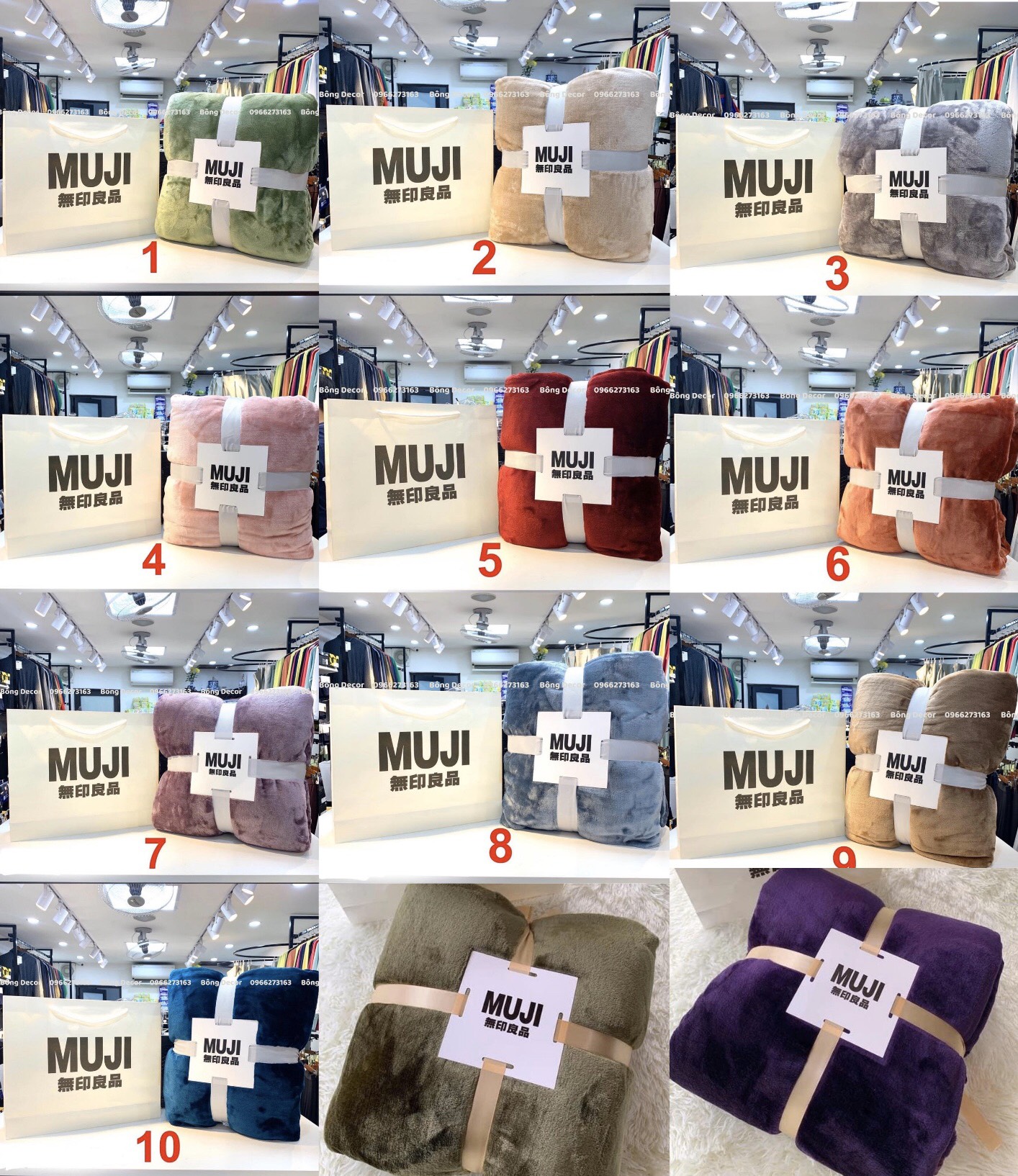 Chăn Lông Tuyết Muji Siêu Mềm Mịn, Chăn Lông Cao Cấp