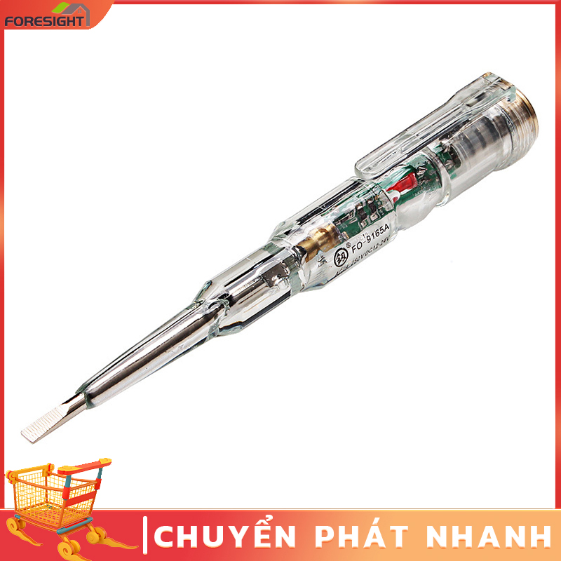 Bút thử điện đa năng cao cấp FO-9165A, đo liên tục, kiểm tra ngắt điện ngầm, xác định dây nóng, dây nguội, đèn LED siêu sáng