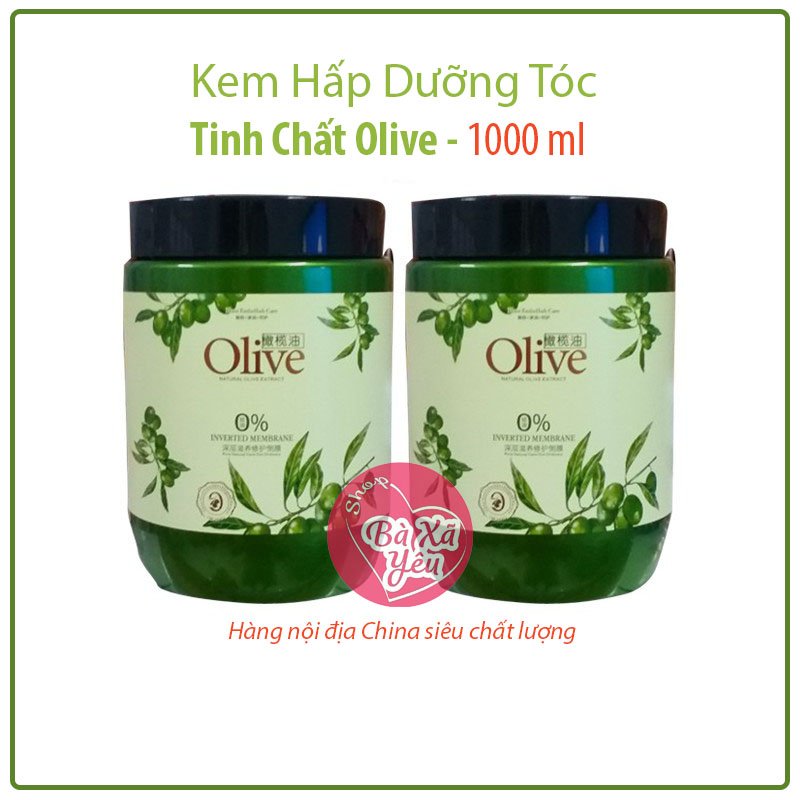 Dầu hấp tóc olive 0% xiaoni 1000ml