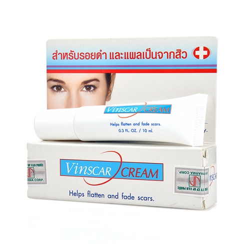 Kem làm mờ sẹo, mụn thâm, sẹo mụn vin21 vinscar cream 10ml