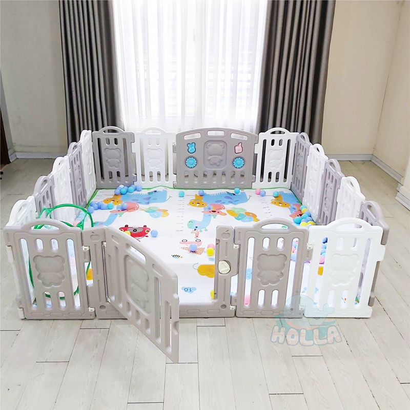 Quây cũi nhựa gấp gọn cho bé có tặng kèm bóng và thảm xốp mẫu mới nhất 2021 - Bảo hành 12 tháng SIÊU ĐẸP