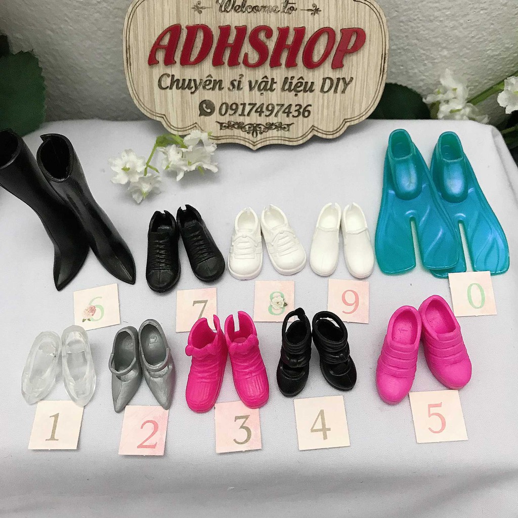Giày búp bê nhựa 30cm về nhiều kiểu xinh