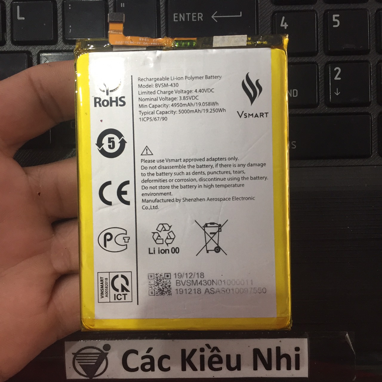 Pin vsmart joy 3 v430 | bvsm-430