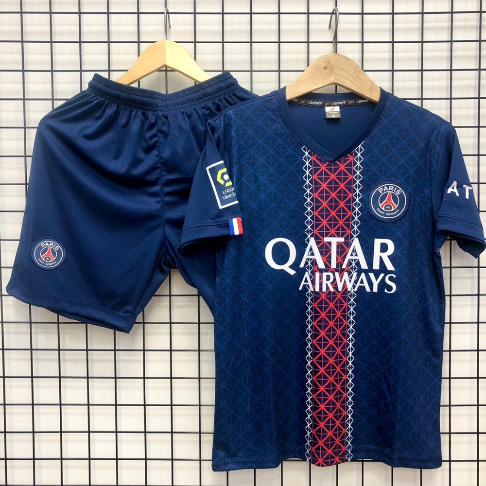 Quần Áo Bóng Đá PSG Đồ Đá Banh CLB Paris Saint-Germain 25/26 Sân Nhà HOT Thun Lạnh Cao Cấp