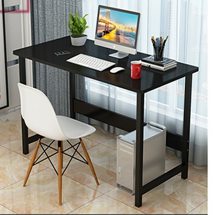 Bàn làm việc chân sắt cơ bản - Đen