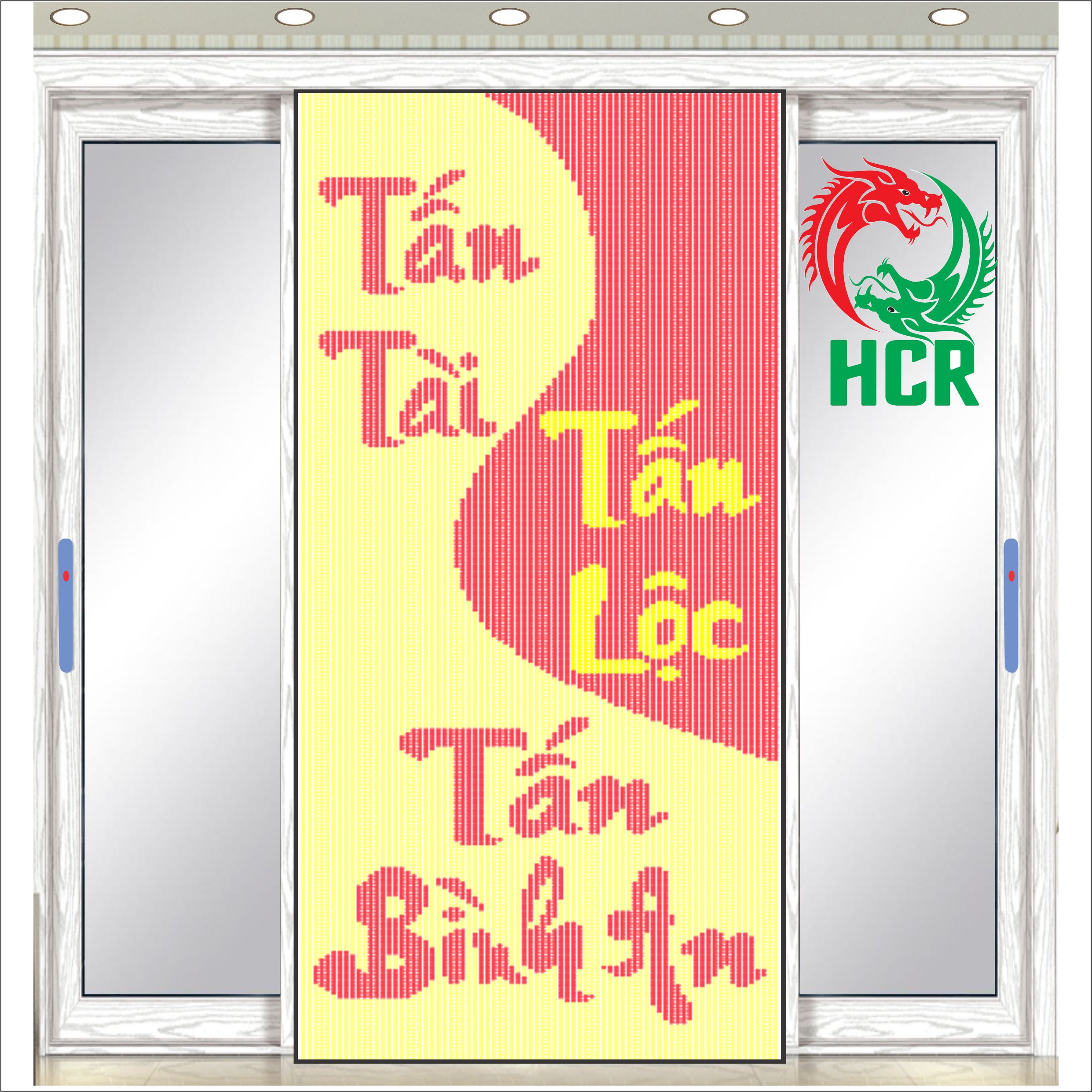 Màn hạt nhựa - Công ty Hai Con Rồng - Code 853 "Tấn Tài-Tấn Lộc-Tấn Bình An"