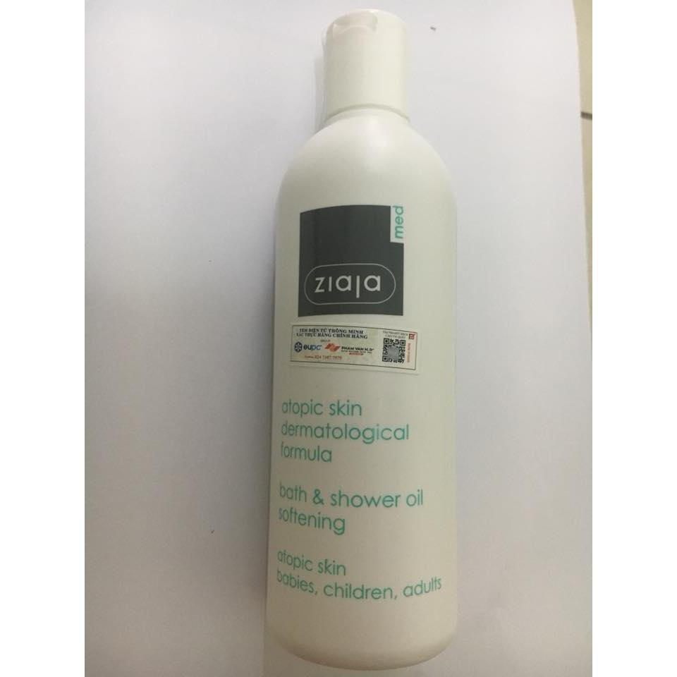 DẦU TẮM DƯỠNG ẨM DỊU NHẸ ZIAJA MED ATOPY 270ML