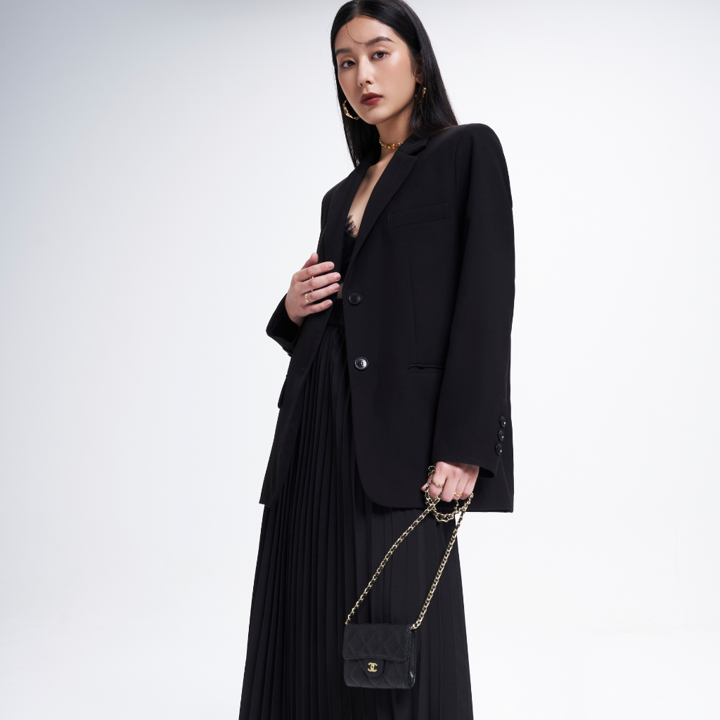Chân váy dập ly vera skirt fw22-sk0002