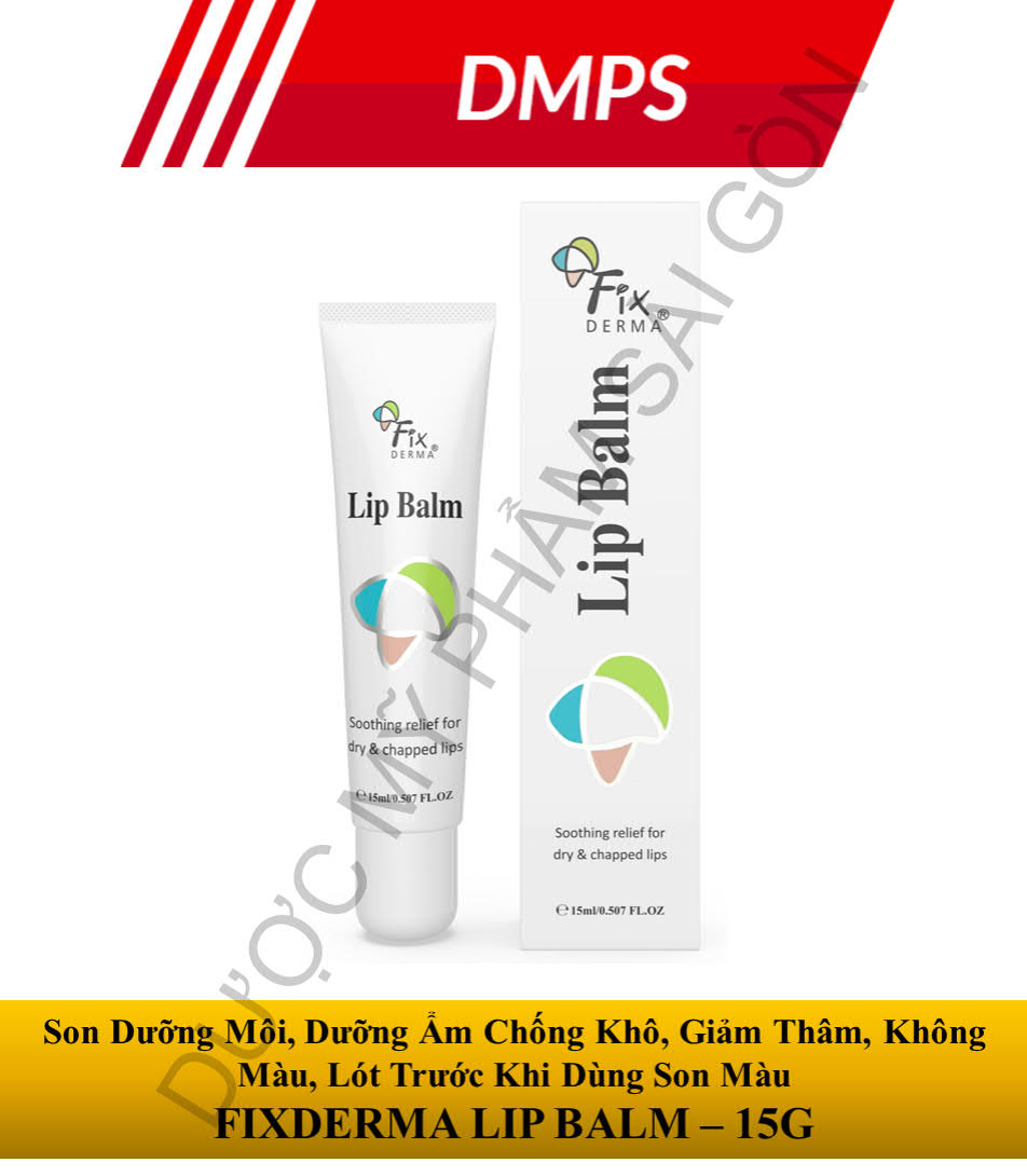 [HCM] Son Dưỡng Môi, Dưỡng Ẩm Chống Khô, Giảm Thâm, Không Màu, Lót Trước Khi Dùng Son Màu - FIXDERMA LIP BALM – 15G