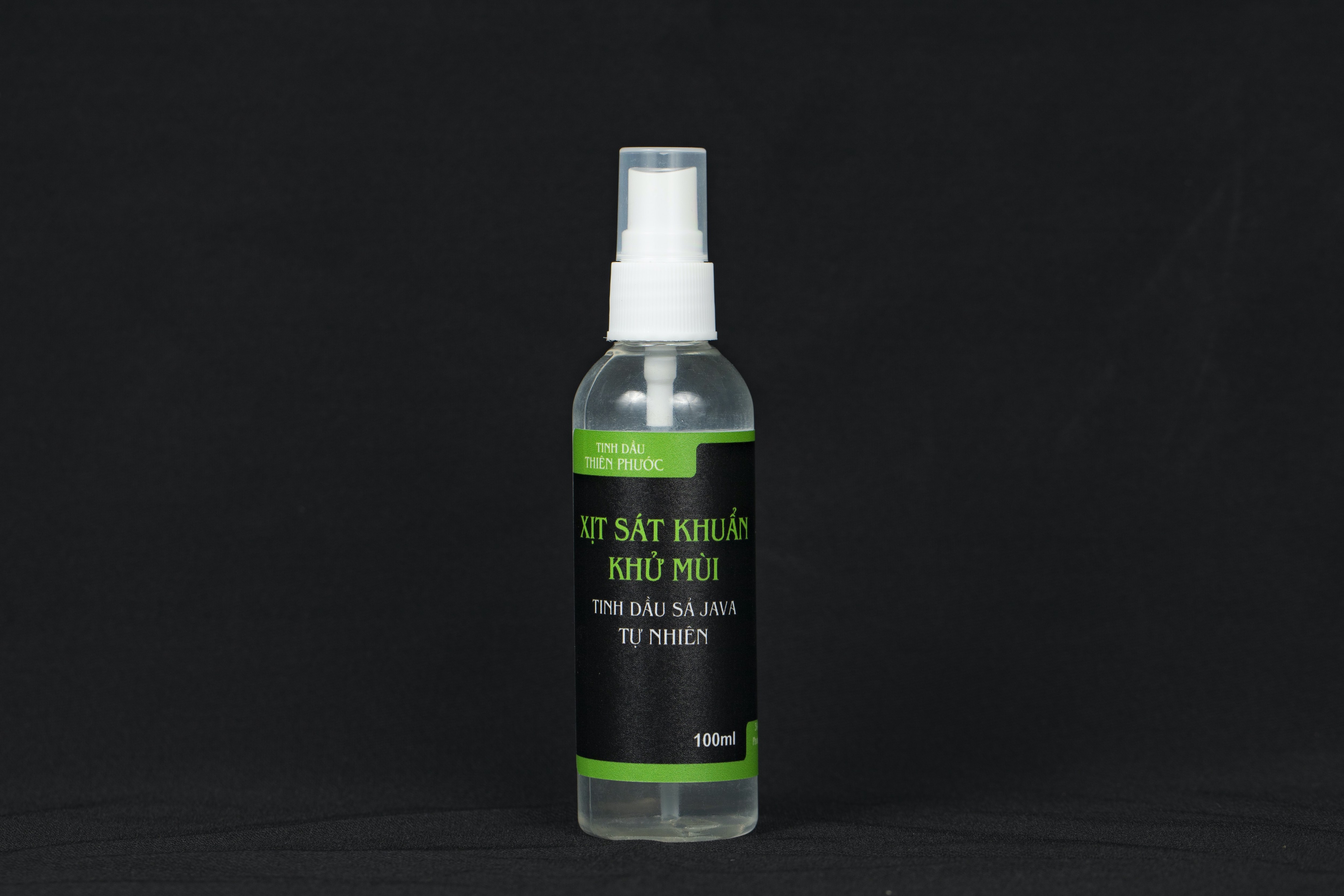 Nước rửa tay nhanh - xịt sát khuẩn, khử mùi - tinh dầu sả java 100ml - tinh dầu thiên phước