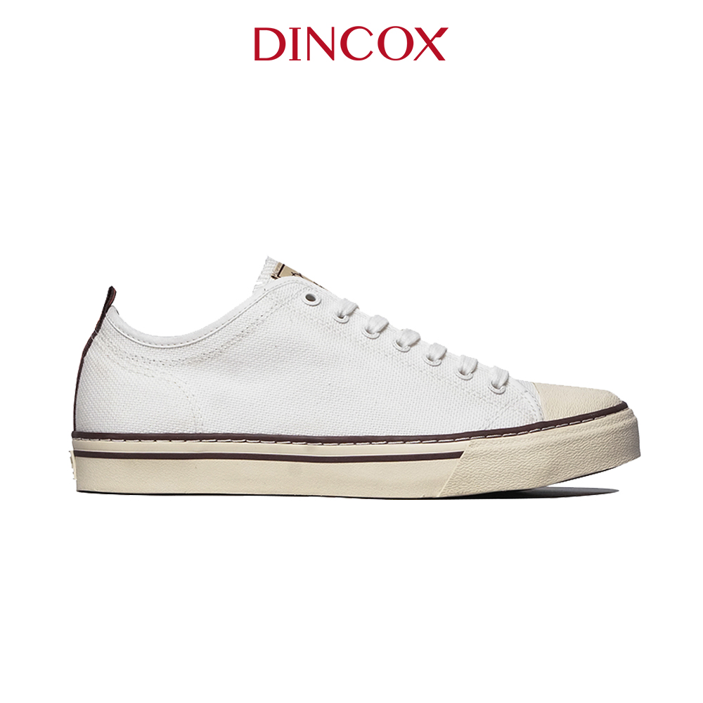 Giày Sneaker Vải Canvas Nam DC23 Off/White Dincox Đơn Giản Tinh Tế